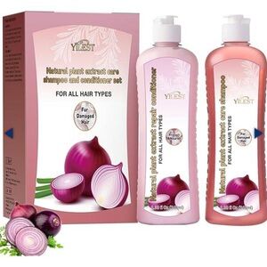 Pink Shampoo and Conditioner Set